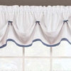 Kate Blue Kitchen Curtain, Valance