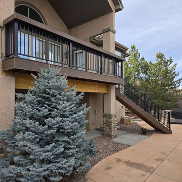 New composite in a Hillside Overlay zone with a custom-built dining rail
