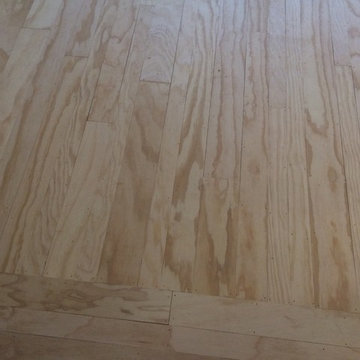 Rustic Plywood plank flooring