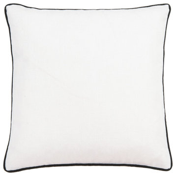 Safavieh Edeline Pillow White/Black 18" X 18"