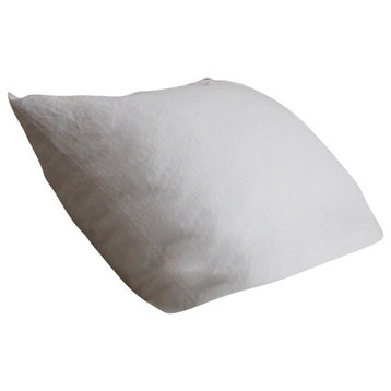 Stone Wached Pillow, Off White, Euro Sham