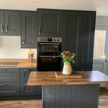 Black Traditional Kitchen in Maidenbower