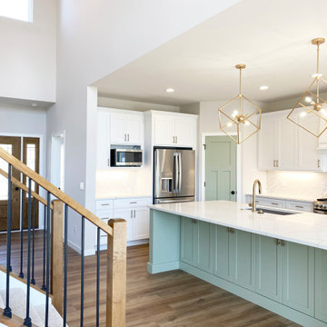 Mint Green Kitchen & Great Room