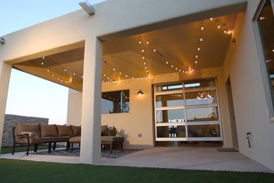 Contemporary exterior home idea in Albuquerque