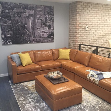 Traditional Main Level  to Industrial Loft Chic Decor