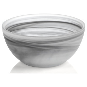 Madrigal 5.5" Diameter Alabaster Glass Bowls, Set of 6