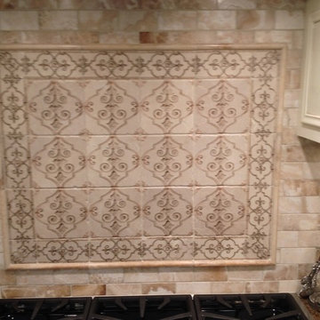 jewel box kitchen with stone impressions and luxe cream onyx - mahwah kitchen