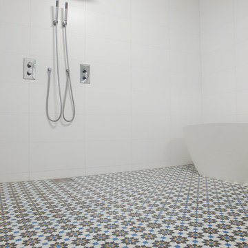 PIKARO ENCAUSTIC CEMENT TILES IN BATHROOMS
