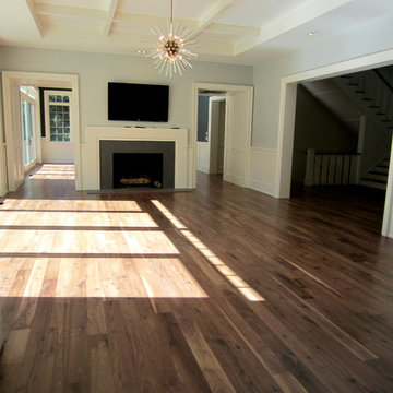 SAGAPONACK:  WIDE PLANK WALNUT REFINISH - BONA TRAFFIC HD SATIN