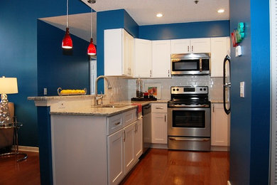 Transitional kitchen photo in Tampa
