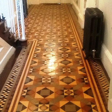 Cleaning and Sealing a Victorian Quarry Tiled Hallway Floor in Stamford