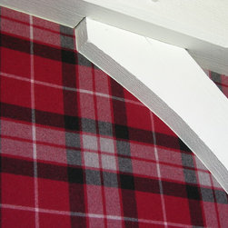 Fabric wall system with wood beams - Home Improvement