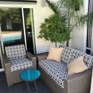 Sunbrella Bevel Smoke brings life to patio seating