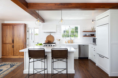 Inspiration for a coastal kitchen remodel in Santa Barbara