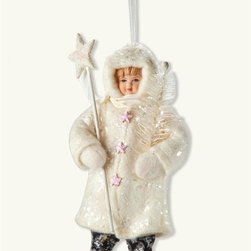 Bundled Up Girl Ornament - Christmas Ornaments