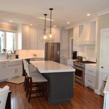 Gorgeous Grey and White Kitchen