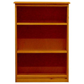 York Bookcase, 11_x25x36, Pine Wood, Colonial Maple