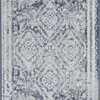 Mikaela Traditional Oriental Blue Runner Rug, 2' x 7'