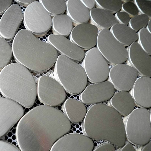 Metal Mosaic Tiles Stainless Steel Wall Tile Backsplash
