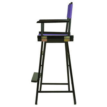 030" Director's Chair Black Frame-Purple Canvas