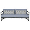 Gala Upholstered 81" Cushioned Sofa, Cast Iron