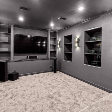 Wentworth Dr - Attic Conversation to Theater and Bathroom Remodel