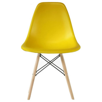 Eiffel Wood Chair, Yellow