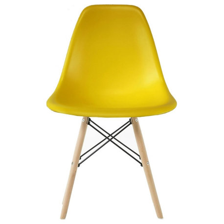 Eiffel Wood Chair, Yellow