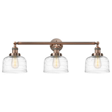 Innovations Bell LED Large Bath Vanity Light 205-AC-G713-LED, Antique Copper