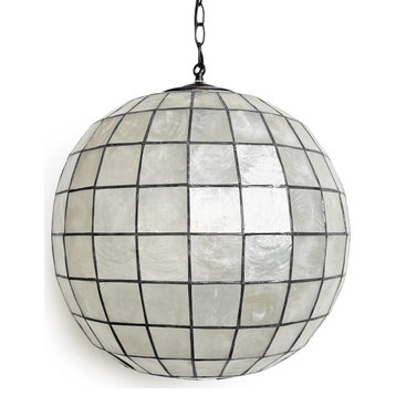 Capiz Shell Globe Lantern 18
