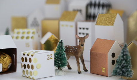Julemandens værksted: Lav en pakkekalender med små hyggelige huse
