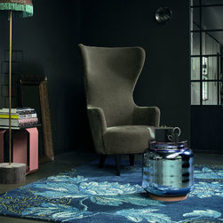 Fabled Floral Navy - Area Rugs