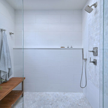 Bright Transitional Bathroom Remodel with Storage