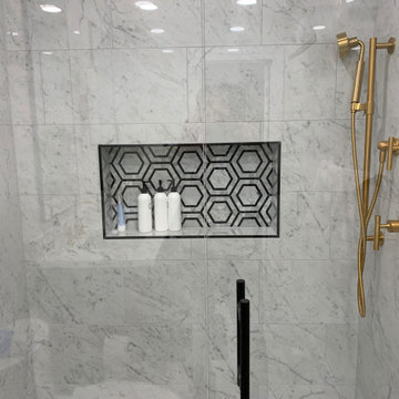 Black & Gold Modern Bathroom refresh