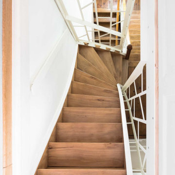 Garde corps CANVA sur escalier ancien