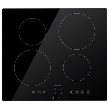 Empava 24" Electric Stove Induction Cooktop with 4 Power Boost Burners Smooth