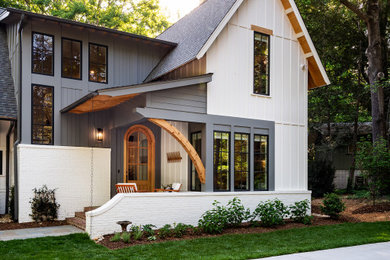 Transitional home design photo in Charlotte