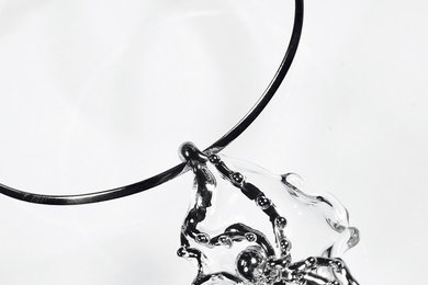 Spider Choker Necklace / Platinum