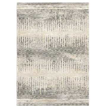 Palmetto Living by Orian Riverstone Pinnacle Cloud Gray Area Rug, 7'10"x10'10"