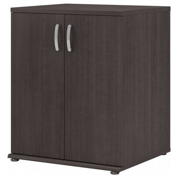 Pemberly Row Engineered Wood Storage Cabinet with Doors in Storm Gray