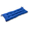 Outdoor 44" Swing and Bench Cushion, Marine Blue