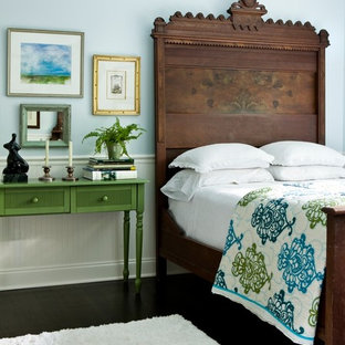 75 Beautiful Eclectic Bedroom With Blue Walls Pictures Ideas