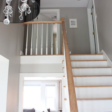 Dramatic Chandelier in Entry