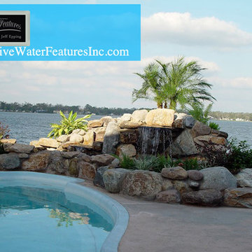 Small pool waterfall