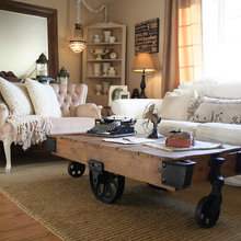 indutrial rustic livingroom