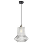 Innovations Lighting - Springwater 1-Light Pendant, Black Antique Brass, Clear Spiral Fluted - A truly dynamic fixture, the Ballston fits seamlessly amidst most decor styles. Its sleek design and vast offering of finishes and shade options makes the Ballston an easy choice for all homes.