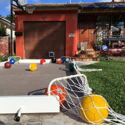 SoccerPool game table, White/Tan - Backyard Play