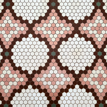 BasicBlueHouse Subway Mosaic Laundry Room