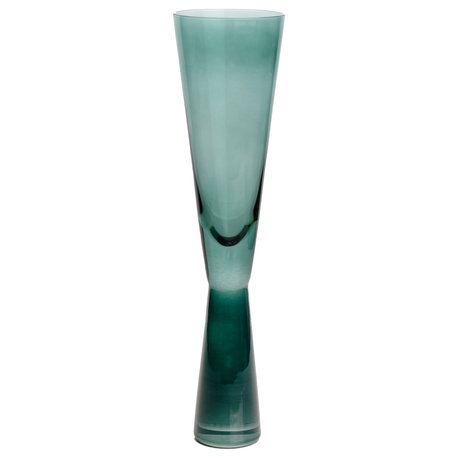 Flute Glasses Set of 4, Green