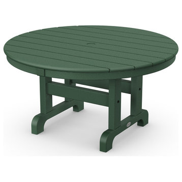 Polywood Round 36" Conversation Table, Green